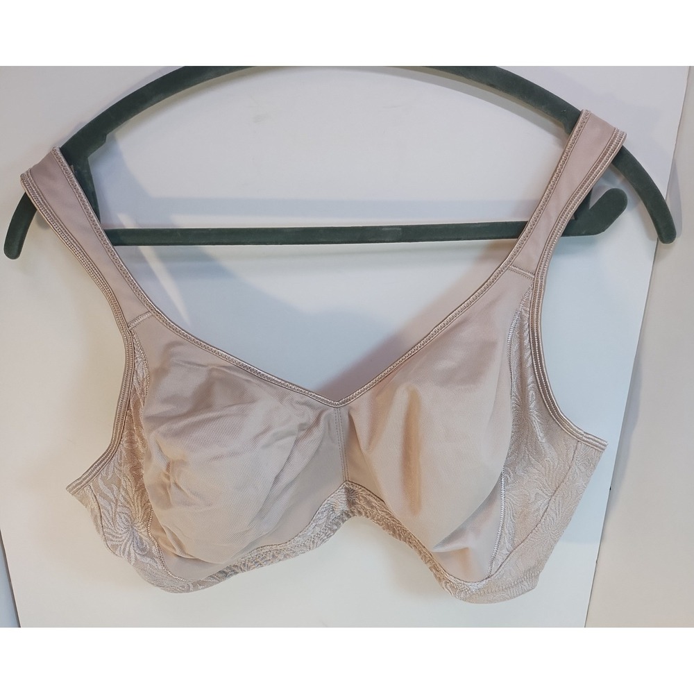 Playtex 18 Hour Ultimate Shoulder Comfort Wireless Bra 40D Nude Floral 4049